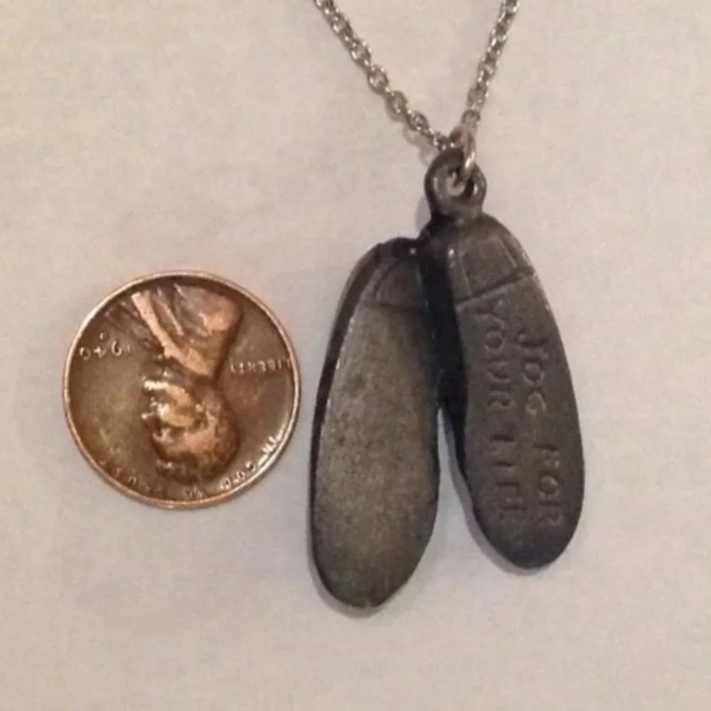 Jog For Your Life Sneakers Pendant Necklace Silver Womens Jewelry Holiday‎ Gift